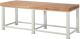 Schwerlast-Werkbank Classic B2500xT900xH900mm Buche massiv lichtgrau RAU