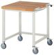 Werkbank B750xT900xH880mm Buche massiv lichtgrau RAU