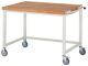 Werkbank B1250xT900xH880mm Buche massiv lichtgrau RAU