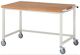Werkbank B1500xT900xH880mm Buche massiv lichtgrau RAU