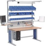 Aufbaugestell Workergo B1500xT750xH1250mm Modell 5 BEDRUNKA+HIRTH