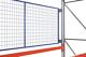 Gitterrückwand f.Palettenregal H.1100mm Feldbreite1825mm ku.-besch.blau META
