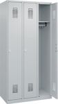 Garderobenschrank Ser.Basis-PLUS H1850xB900xT500mm lichtgrau 3 Abt.C+P
