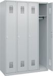 Garderobenschrank Ser.Basis-PLUS H1850xB1200xT500mm lichtgrau 4 Abt.C+P
