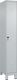 Garderobenschrank Classic PLUS H1950xB300xT500mm lichtgau,RAL 7035 1 Abt.C+P