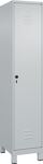 Garderobenschrank Classic PLUS H1950xB400xT500mm lichtgau,RAL 7035 1 Abt.C+P