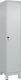 Garderobenschrank Classic PLUS H1950xB400xT500mm lichtgau,RAL 7035 1 Abt.C+P