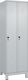 Garderobenschrank Classic PLUS H1950xB600xT500mm lichtgau,RAL 7035 2 Abt.C+P