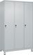 Garderobenschrank Classic PLUS H1950xB1200xT500mm lichtgau,RAL 7035 3 Abt.C+P
