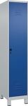 Garderobenschrank Classic PLUS H1950xB400xT500mm lichtgrau/enzianblau 1 Abt.C+P