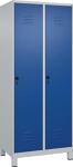 Garderobenschrank Classic PLUS H1950xB800xT500mm lichtgau/enzianblau 2 Abt.C+P