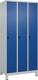 Garderobenschrank Classic PLUS H1950xB900xT500mm lichtgau/enzianblau 3 Abt.C+P