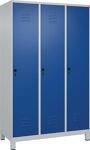 Garderobenschrank Classic PLUS H1950xB1200xT500mm lichtgau/enzianblau 3 Abt.C+P