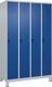 Garderobenschrank Classic PLUS H1950xB1200xT500mm lichtgau/enzianblau 4 Abt.C+P