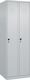 Garderobenschrank Classic-Plus H1850xB600xT500mm lichtgrau 2 Abt.C+P