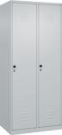 Garderobenschrank Classic-Plus H1850xB800xT500mm lichtgrau 2 Abt.C+P