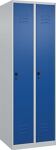 Garderobenschrank Classic-Plus H1850xB600xT500mm lichtgrau/enzianblau 2 Abt.C+P