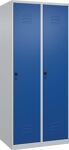 Garderobenschrank Classic-Plus H1850xB800xT500mm lichtgrau/enzianblau 2 Abt.C+P