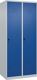 Garderobenschrank Classic-Plus H1850xB800xT500mm lichtgrau/enzianblau 2 Abt.C+P