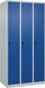 Garderobenschrank Classic-Plus H1850xB900xT500mm lichtgrau/enzianblau 3 Abt.C+P