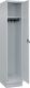 Garderobenschrank m.Sockel H1950xB400xT500mm lichtgrau 1 Abt.C+P