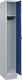 Garderobenschrank m.Sockel H1950xB300xT500mm lichtgrau/enzianblau 1Abt.C+P