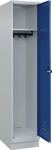 Garderobenschrank m.Sockel H1950xB400xT500mm lichtgrau/enzianblau 1Abt.C+P