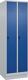 Garderobenschrank m.Sockel H1950xB600xT500mm lichtgrau/enzianblau 2Abt.C+P