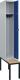 Garderobenschrank m.untergebauter Sitzbank H2120xB300xT815mm grau/blau 1Abt.C+P