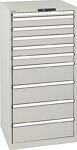Schubladenschrank H1450xB717xT725mm grau 1x50,5x100,4x200mm Schubl.Volla.KeyLock