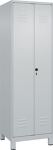 Kleider-Wäscheschrank Classic H1950xB600xT500mm STA lichtgrau Anz.Abt.2 m.Füßen