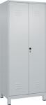 Kleider-Wäscheschrank Classic H1950xB800xT500mm STA lichtgrau Anz.Abt.2 m.Füßen