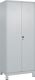 Kleider-Wäscheschrank Classic H1950xB800xT500mm STA lichtgrau Anz.Abt.2 m.Füßen