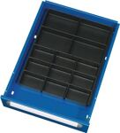 Schubladenunterteilungsmaterial Front-H.90-180mm 13 Einsatzfächer