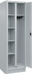Kleider-Wäscheschrank Classic H1950xB600xT500mm STA lichtgrau Anz.Abt.2 m.Sockel