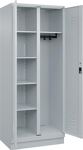 Kleider-Wäscheschrank Classic H1950xB800xT500mm STA lichtgrau Anz.Abt.2 m.Sockel