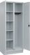 Kleider-Wäscheschrank Classic H1950xB800xT500mm STA lichtgrau Anz.Abt.2 m.Sockel