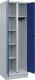 Kleider-Wäscheschrank Classic H1950xB600xT500mm STA grau/blau Anz.Abt.2 m.Sockel