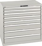 Schubladenschrank H1000xB1023xT725mm grau/grau 8Schubl.Vollauszug,CodeLock LISTA