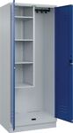 Putzmittelschrank Classic PLUS H1950xB800xT500mm m.Sockel lichtgrau/enzianblau