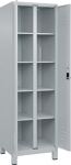 Wäscheschrank Classic H1950xB600xT500mm STA lichtgrau Anz.Abt.2 m.Füßen C+P