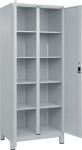 Wäscheschrank Classic Classic H1950xB800xT500mm STA lichtgrau Anz.Abt.2 m.Füßen