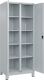 Wäscheschrank Classic Classic H1950xB800xT500mm STA lichtgrau Anz.Abt.2 m.Füßen
