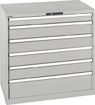 Schubladenschrank H1000xB1023xT725mm grau 1x100,4x150,1x200mmSchubl.Volla.CodeLo
