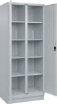 Wäscheschrank Classic H1950xB800xT500mm STA lichtgrau Anz.Abt.2 m.Sockel C+P