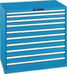 Schubladenschrank H1000xB1023xT725mm blau 1x50,2x75,7x100mmSchubl.Volla.CodeLock