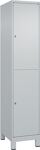 Garderobenschrank m.Füßen H1950xB400xT500mm lichtgrau 1x2 Abt.C+P