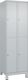 Garderobenschrank m.Füßen H1950xB600xT500mm lichtgrau 2x2 Abt.C+P