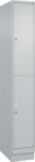 Garderobenschrank m.Sockel H1950xB300xT500mm lichtgrau 1x2 Abt.C+P
