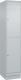 Garderobenschrank m.Sockel H1950xB400xT500mm lichtgrau 1x2 Abt.C+P